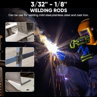 НЕМСКИ Професионелен Електрожен тип Пистолет 350A WERKBULL Инверторен Заваръчен Апарат + ЛЕД ФЕНЕР