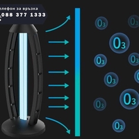 НЕМСКА UV АНТИБАКТЕРИАЛНА СТЕРИЛИЗИРАЩА ЛАМПА С ОЗОН 38W + ЛЕД ФЕНЕР