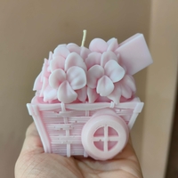 3D DIY цветна кошница с ръка