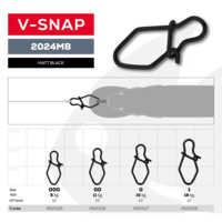 Рибарски карабинки Golden Catch V-Snap 2024MB №1 - комплект 12 броя