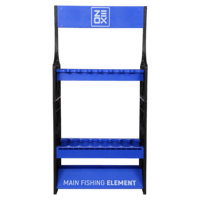 Zeox Rod Stand For 16 Rods Blue