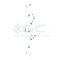 Golden Catch Aji Sabiki FS105 №6 Natural(5 hooks)