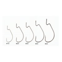 Zeox Offset Hook Worm 302BN №2/0(5pcs)