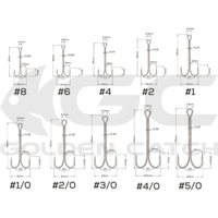 Golden Catch Double Hook Long L2037BN №1/0(6pcs)NEW 2024