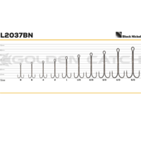 Golden Catch Double Hook Long L2037BN №4(8pcs)NEW 2024