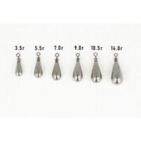 Golden Catch Tungsten Jig-rig Tear Sinker 9.0g(10pcs)