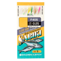 Golden Catch Aji Sabiki F405 №8 Multicolor(5 hooks)