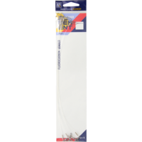 Zeox Fluorocarbon Leader 20cm 0.60mm 14kg(5pcs)
