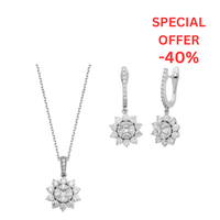 3.57 ct Set with diamonds