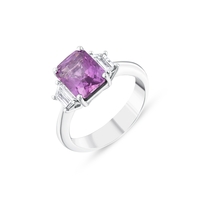 4.13 к Пръстен със сапфир и диаманти