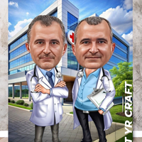 ? Персонализирана карикатура „Доктор“ – оригинален подарък за лекар или медицински специалист 👨‍⚕