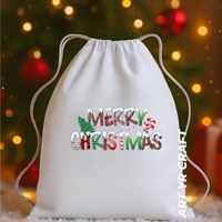 Коледен сак/раница „Merry Christmas“ 🎄