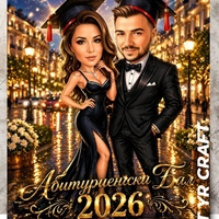 🎓 Дигитална карикатура за абитуриенти 2026 ✨
