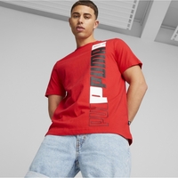 PUMA ESS+ Logo Lab Red TEE