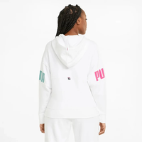 PUMA POWER COLORBLOCK HOODIE TR WHITE