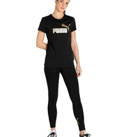 PUMA Women ess+ Metallic Logo tee