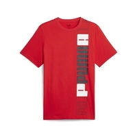 PUMA ESS+ Logo Lab Red TEE