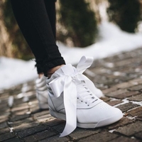 REEBOK Freestyle  HI SATIN BOW