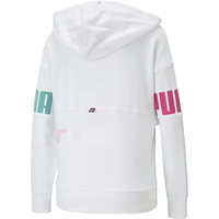PUMA POWER COLORBLOCK HOODIE TR WHITE