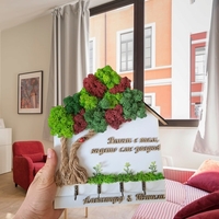 Къщичка за ключове със скандинавски мъх