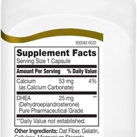 DHEA, 25 mg, 90 капсули