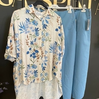 Дамска туника - риза с флорален принт, изработена от вискоза