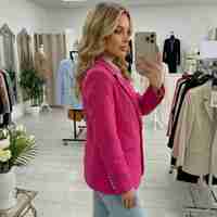 Дамски блейзър в цвят циклама