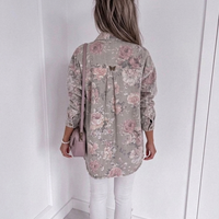 Дънково яке с флорален принт MAXI