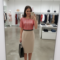 Елегантна рокля с дантела