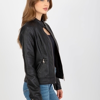Дамско яке от еко кожа Black Elegance