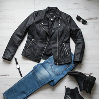 Дамско яке от еко кожа Black Elegance