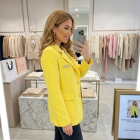 Дамски блейзър в жълт цвят