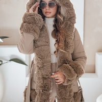 Дамска зимна парка ELEGANCE – камел