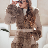 Дамска зимна парка ELEGANCE – камел