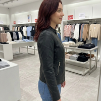 Дамско яке от еко кожа Black Elegance