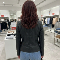 Дамско яке от еко кожа Black Elegance