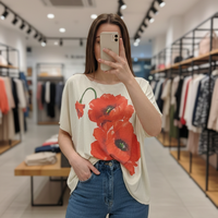 Дамска туника-блуза с макове