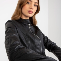 Дамско яке от еко кожа Black Elegance