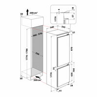 Хладилник за вграждане Whirlpool WHC18 T132