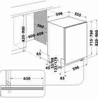 Съдомиялна за вграждане Whirlpool MaxiSpace W8I HP42 L