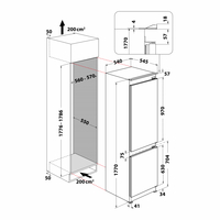 Хладилник за вграждане Whirlpool WHC18 T132