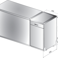 Съдомиялна машина 45см Whirlpool WSFO 3O34 PF X