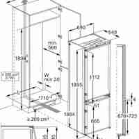 Хладилник за вграждане AEG NSC7P751ES