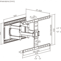Стойка за телевизор Arielli ATB-83466 SLIM