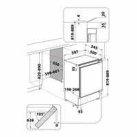 Хладилник за вграждане Whirlpool WBUF011