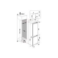 Хладилник за вграждане Whirlpool WHC18D051A1