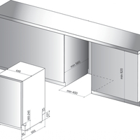 Съдомиялна за вграждане Whirlpool WSIO 3T223 PCE X