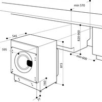 Пералня със Сушилня за вграждане Whirlpool BI WDWG 961485 EU