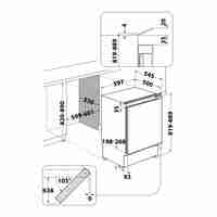 Хладилник за вграждане Whirlpool WBUF011