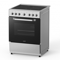 Готварска печка с керамичен плот ARIELLI C-6590CER-IX